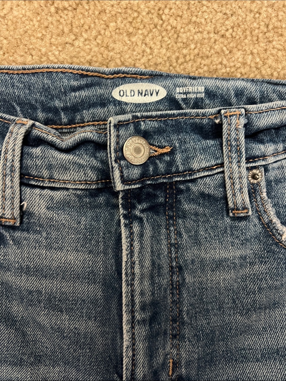 Old Navy Boyfriend high waist 8 - Picture 3 of 7